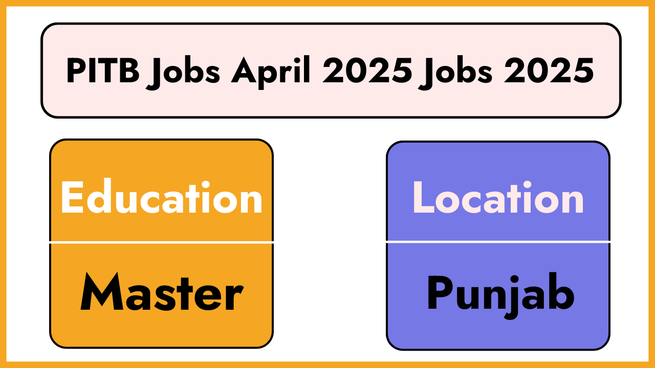 Latest PITB Jobs April 2025 Punjab Information Technology Board Online Apply