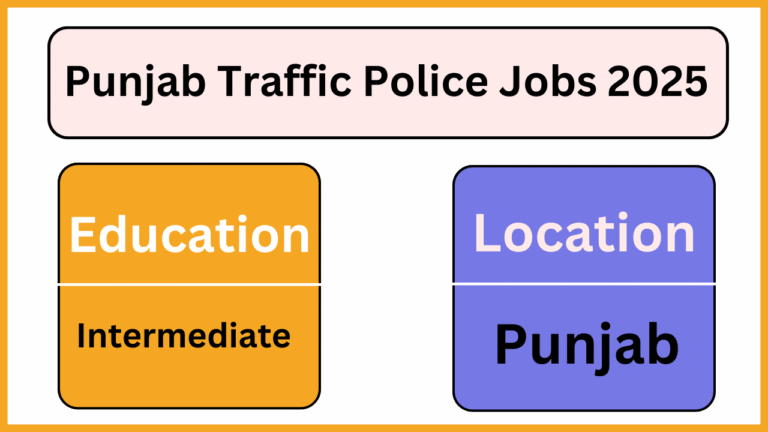 Latest Punjab Traffic Police Jobs April 2025 Application Forms