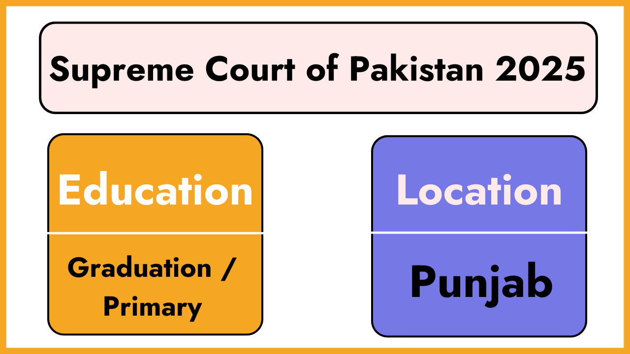 Latest Supreme Court of Pakistan Jobs April 2025 | Advertisement Online Apply