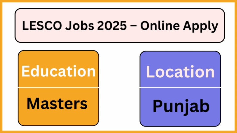 LESCO Jobs 2025 – Online Apply